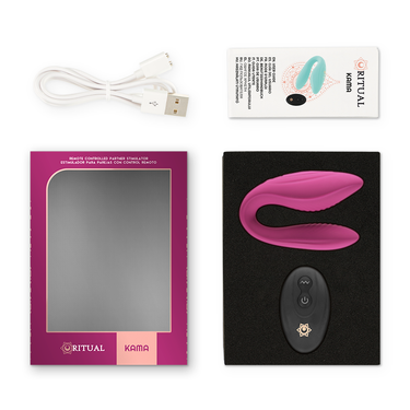 Kama Ritual Vibratore U-Shape con 2 Motori e Telecomando